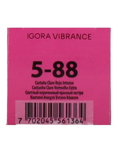 Schwarzkopf Igora Vibrance 5-88  - Castaño Claro Rojo Intenso 60 ml